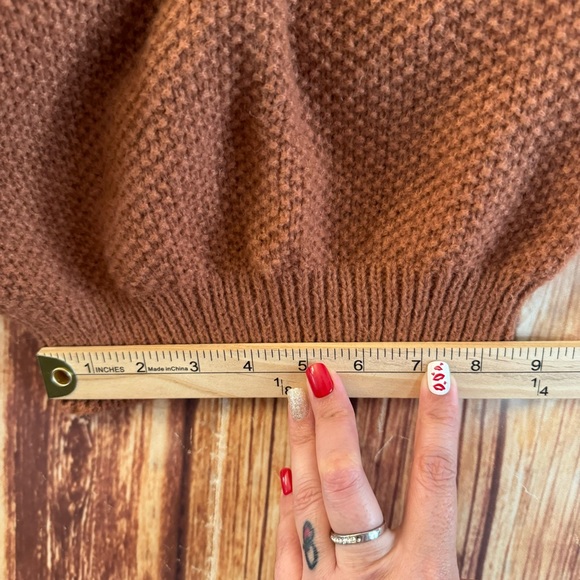 Shein Women’s Relaxed Fit Pull On Cozy Knit Cropped Joggers Copper Size Large - Picture 7 of 11